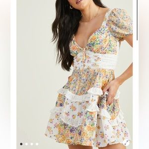 Altar’d State Aderny Patchwork Floral Dress